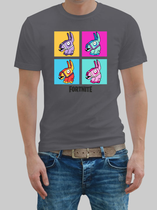 Fortnite Llama T-shirt Mouse Grey