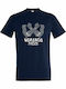 T-shirt Unisex " Wakanda Forever Marvel Black Panther " French Navy