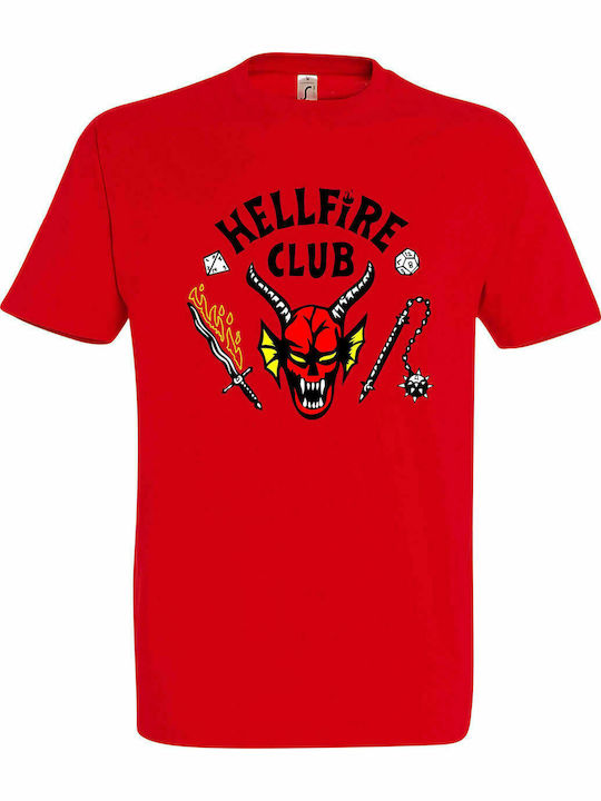 T-shirt Unisex " Stranger Things Hellfire Club Join Club " Red