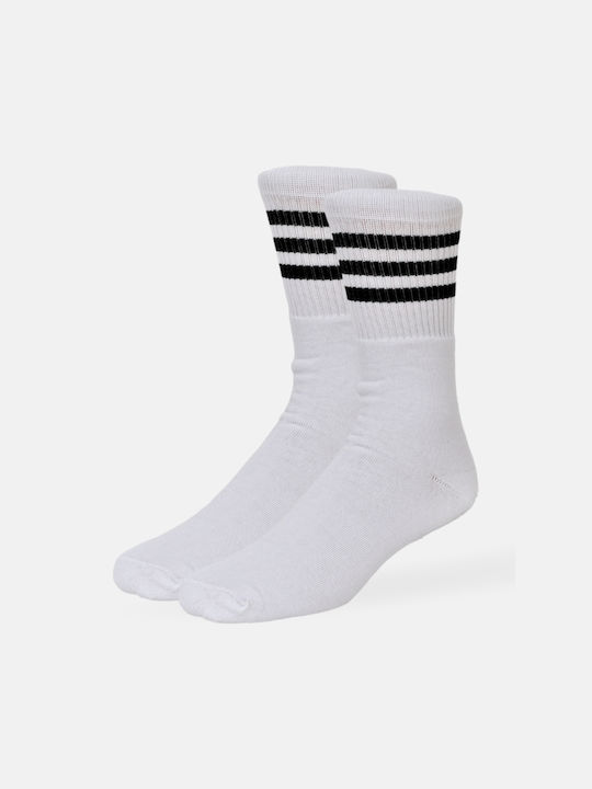 Ampo Socks Ανδρικές Μονόχρωμες Κάλτσες Λευκο