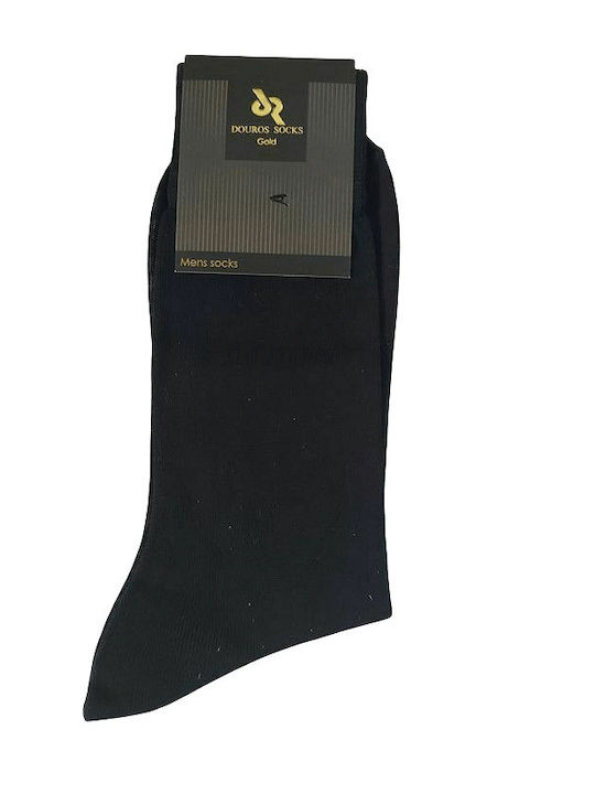 Douros Socks Herren Einfarbige Socken Schwarz 1...