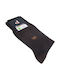 Dream Socks Men's Solid Color Socks Brown