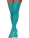 Dimi Socks Women's Solid Color Socks Turquoise
