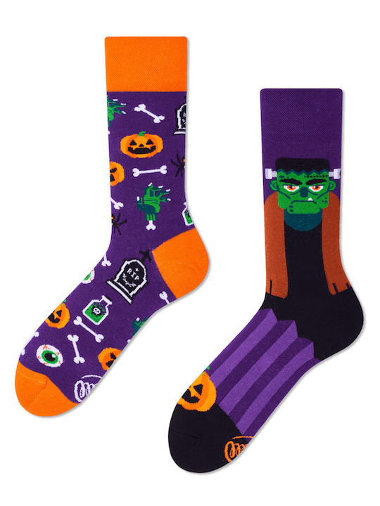 Many Mornings Frankenfeet Gemusterte Socken Lila 1Pack