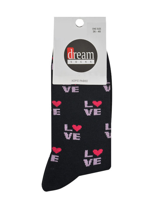 Dream Socks Дамски Чорапи с Дизайн Blue 1Пакет