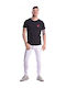 Men's Jeans Pants Elastic with Skinny Fit White