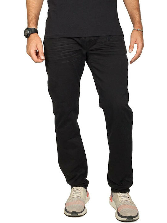 Scinn Elton Мъжки Дънков Панталон Еластичен Редовна Fit Black