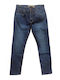 Men's Elastic Jeans Pants with Relaxed Fit Blue