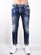 Men's Jeans Pants Bleached (faded).
