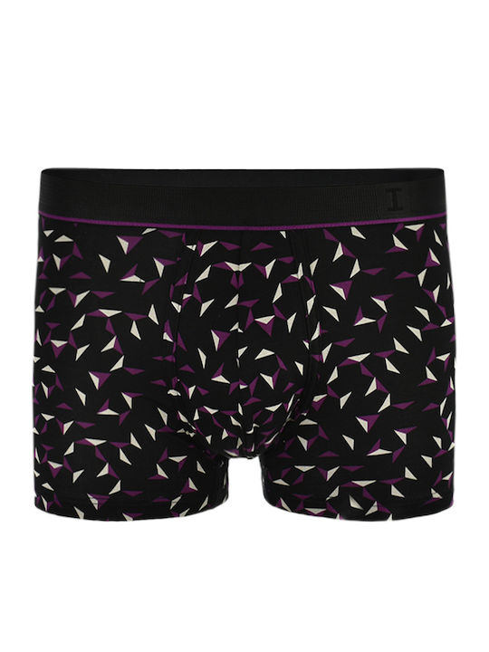 Men's Boxer Black with Patterns