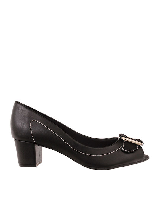 Peeptoe Pumps Schwarz