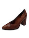 Anatomic Leather Tabac Brown Heels Glamy3