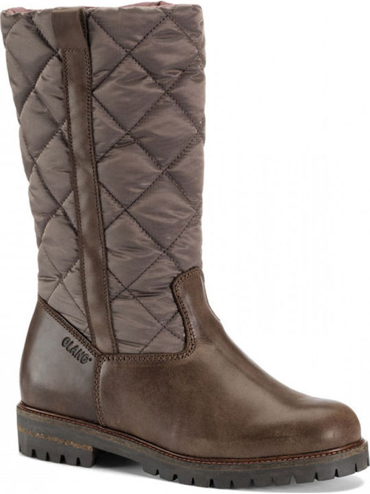 Leather Women's Boots Tex 873 Brown