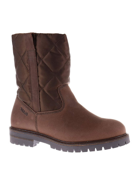 Leder Damenstiefel Braun