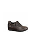 Leather Women's Moccasins in Gray Color