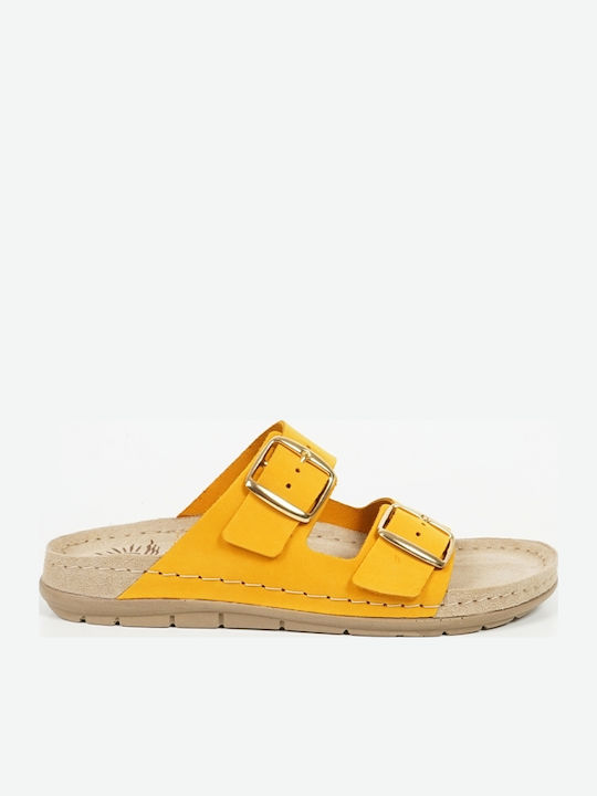 Fild Anatomic Leather Women's Flat Sandals in Y...
