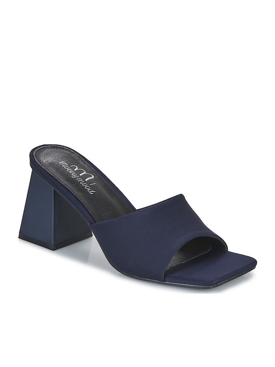 Moony Mood Malixia Mules Navy Μπλε