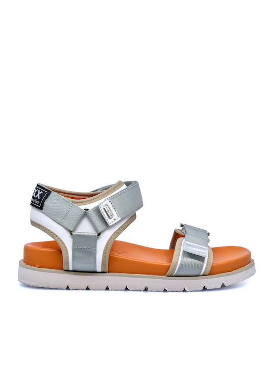 Women's Ankle Strap Platforms Gray