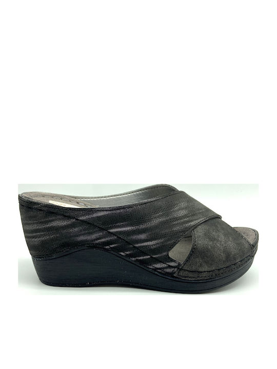 Platforme Damă Anatomici de Vară Negru