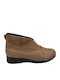 Leder Stiefeletten Damen Braun