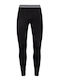 Thermowave Merino One50 Ανδρικό Ισοθερμικό Παντελόνι Μαύρο