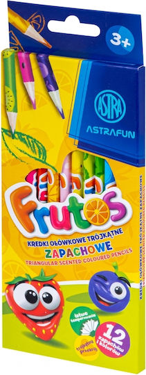 Set Dreieckige Duftende Buntstifte Astra Frutos 12 Farben