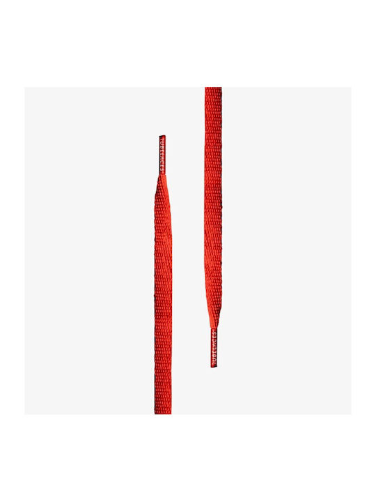 Urban Classics Men White Flat Tubelaces 120cm Red 10153p-red