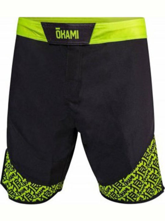 Okami Neon Fightshorts OFS107 Σορτσάκι MMA Μαύρο