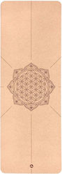 Bodhi Στρώμα Γυμναστικής Yoga Μπεζ (185x66x0.4cm)