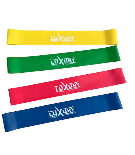 Luxury Fitness Loop Bands Σετ 4τμχ Πολύχρωμα