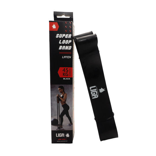 Liga Sport Resistance Band Loop Hard Black 2.08m