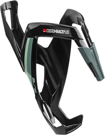Elite Custom Race Plus 20 Bottle Cage Black Green Glossy