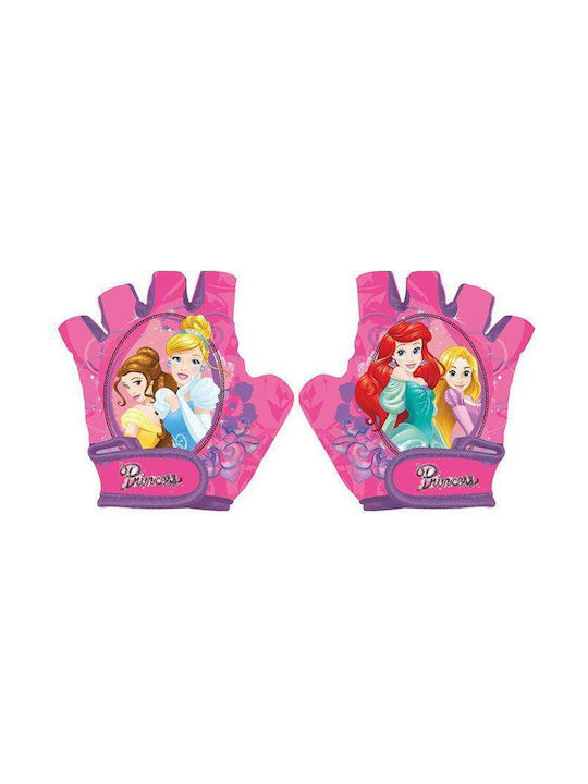 Ventura Half Finger Cycling Gloves Kids Pink