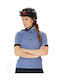 Endurance Femei Mâneci scurte Tricou de ciclism Albastru