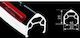Shining Rims 700c Road A-m8 Double 32t Black Silver 28" Black Silver