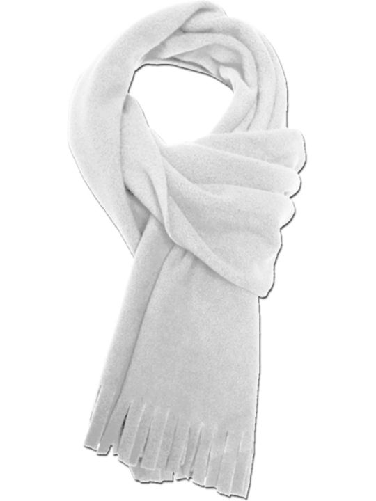 Men's Fleece Scarf White