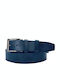 Men's Belt Leather Blue