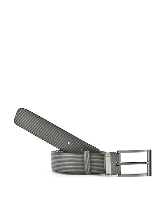 Venturi Men's Belt Leather Gray