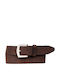 40381 Herren Gürtel Leder Braun