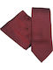 19V69 Men's Tie Printed in Burgundy Color