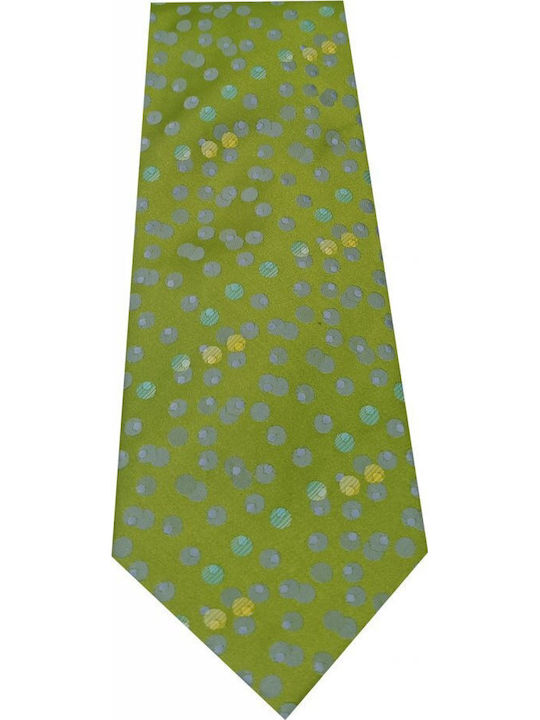 Luciano Faketti Men's Tie Printed in Green Color