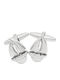 Savvas Design Sailboat Cufflinks from Steel in Silver Color