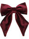 Velour Burgundy Women's Bow Tie Ribbon