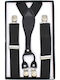 Wide Dark Gray Suspenders Colour T103