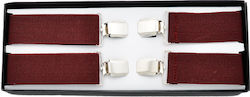 Suspenders Burgundy Colour T164a Suspenders Burgundy Colour T164a