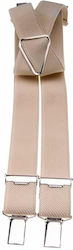 Victoria Kids Suspenders with 3 Clips Ecru