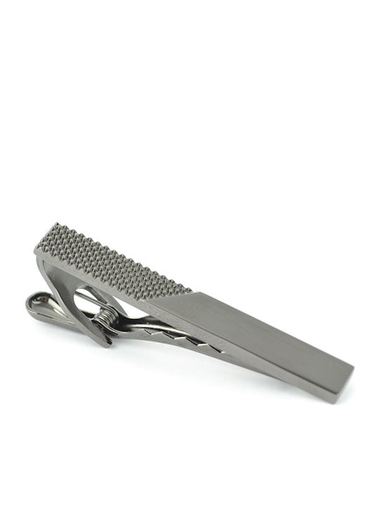 Ascot Steel Tie Clip Silver Pin