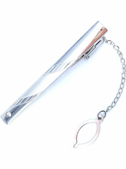 Legend Accessories Клип за вратовръзка Сребрист