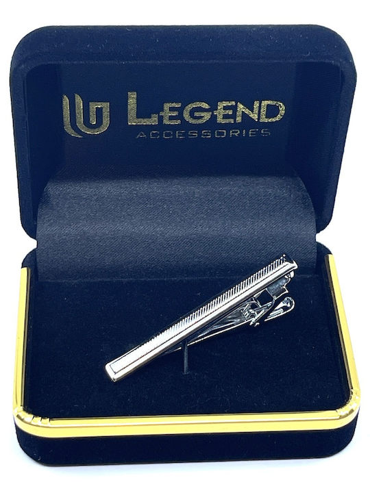Legend Accessories Silver Tie Clip Silver 5cm Legend Accessories Silver Tie Clip Silver 5cm