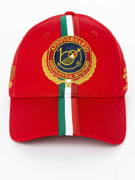 Aeronautica Militare Шапка Серия Frecce Tricolori Ha1135 19299 Червена